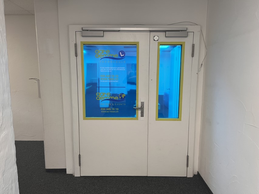 Eingang UG Gebäude zu AAREG & FSAA