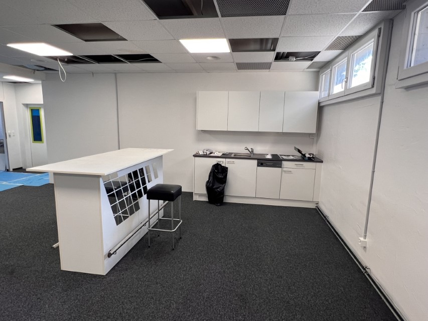 Bistroecke mit Ruhezone kurz vor Fertigstellung