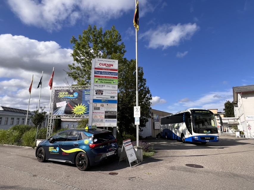 Einfahrt zu AAREG & FSAA